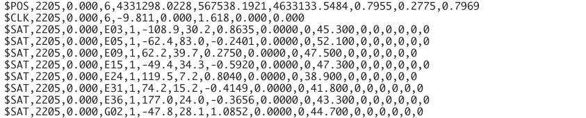 A sample stat file